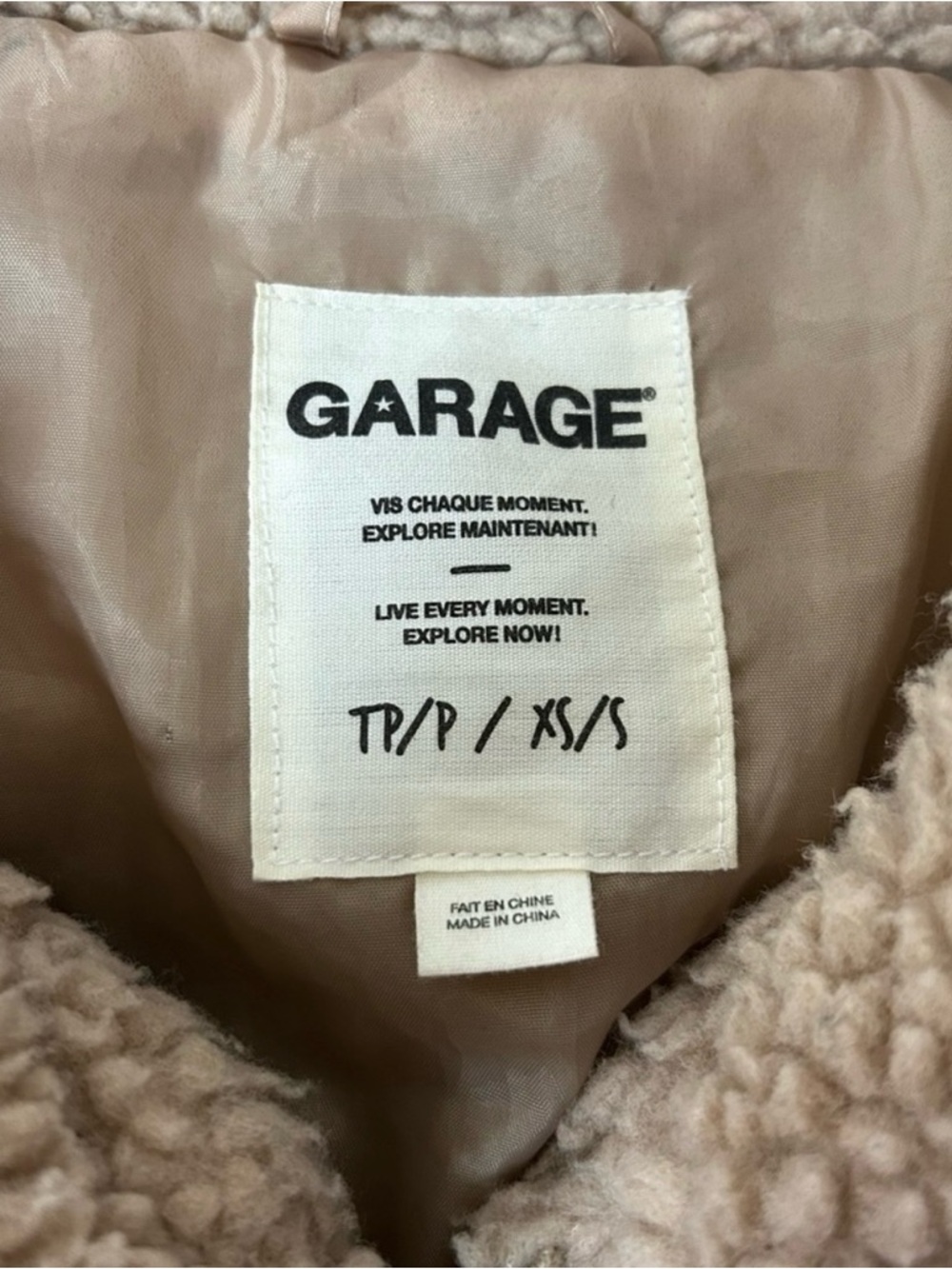 Garage Cozy Teddy Fleece Jacket - Picture 6 of 6